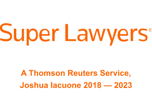 Super Lawyers badge - Joshua Iacuone