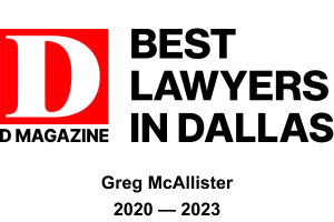 D Magazine Best Lawyers in Dallas - Greg McAllister
