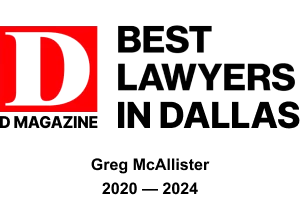 D Magazine Best Lawyers in Dallas - Greg McAllister