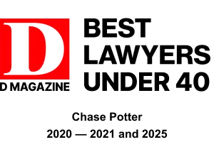 D Magazine Best Lawyers Under 40 - Chase Potter